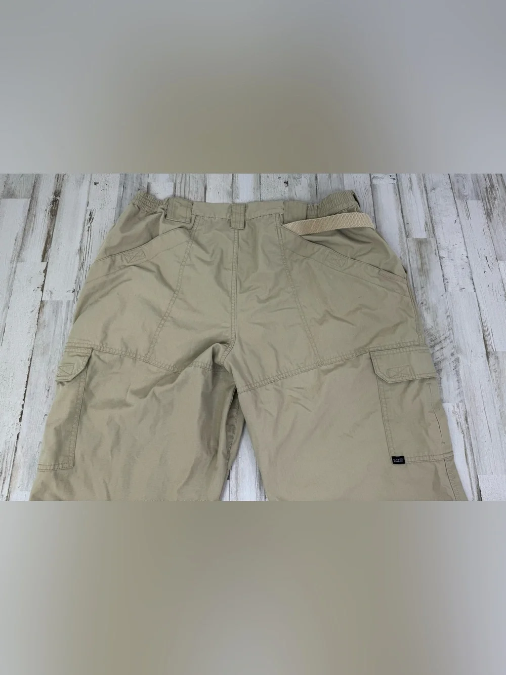5.11 Tactical Men's 38x28 Tan Solid Cargo Tactical Pants Regular